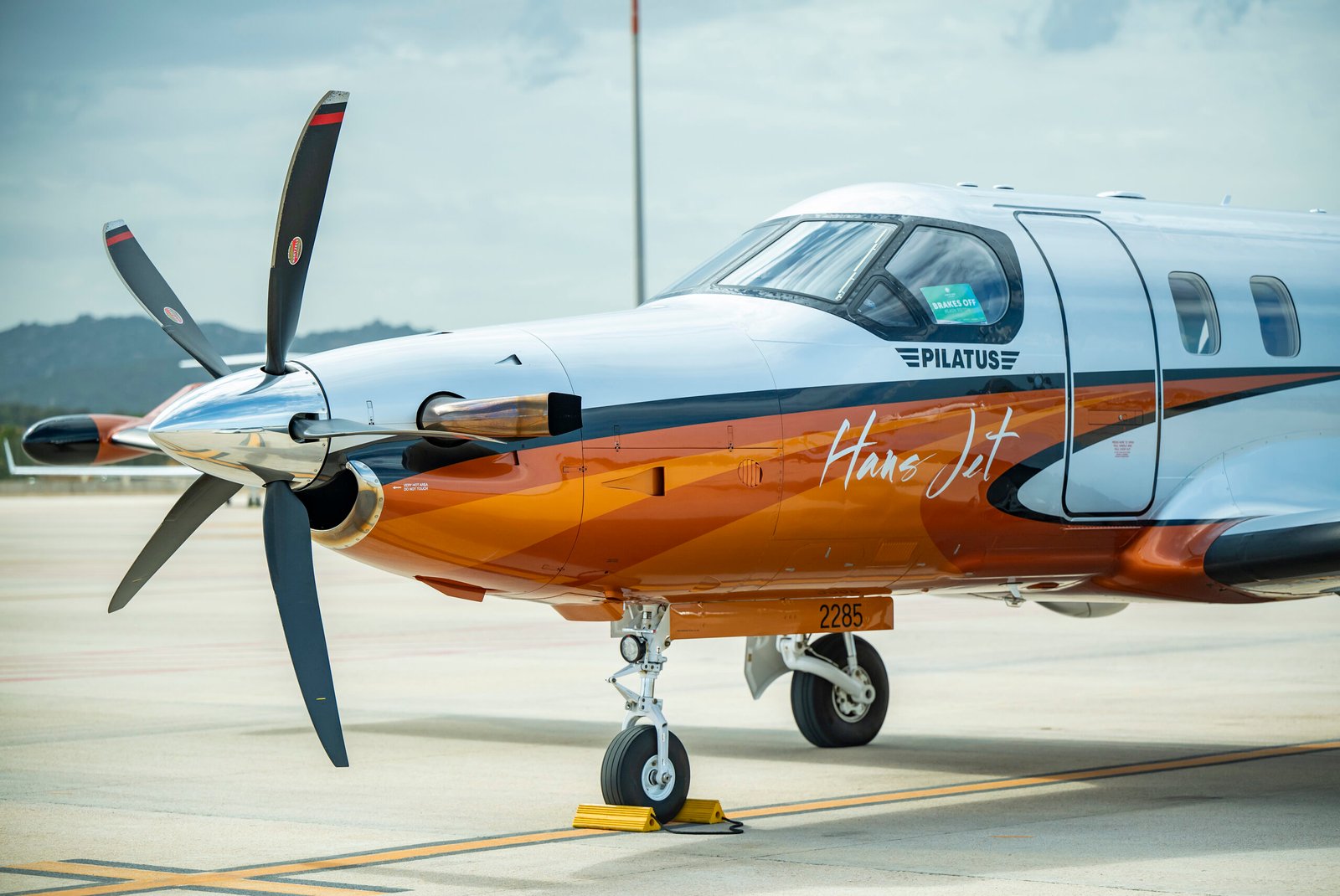 The PC-12 in flight